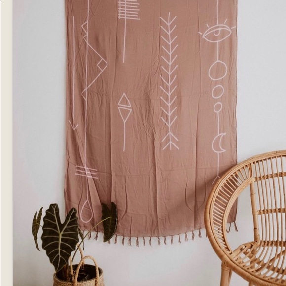 village thrive Other - boutique boho tapestry blush mauve home decor abstract boho tapestry blanket